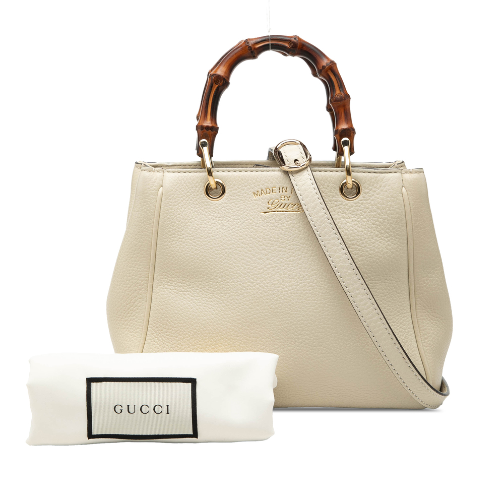 Pre-Loved Gucci Mini Calfskin Bamboo Shopper Satchel - Picture 8 of 8